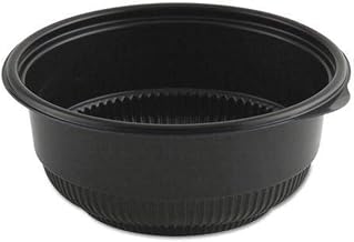 Anchor Packaging Incredi Bowl Black Polypropylene Round Soup Bowl, 20 Ounce Capacity - 250 per case.