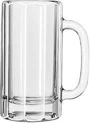 Libbey Glassware 5016 Paneled Mug, 12 oz. (Pack of 12)