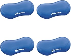Innovera Gel Mouse, Wrist Rest, Blue (51432), 4 Packs