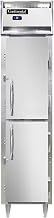 DL1RSE-HD Designer Slim Line Single Section Reach In Refrigerator, 17-3/4"W, Half-Height Doors