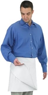Chef Revival 603FW Poly Cotton 4 Way Apron Waist Apron, 17 by 34-Inch, White