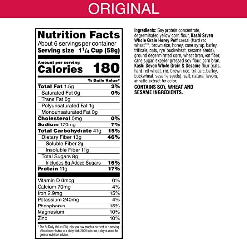 Kashi Original / 13.1 Ounce (Pack of 1) / brown Breakfast Foods