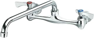 Silver Series 8" Center Wall Mount Faucet, 8" Spout, 12-808L - Krowne