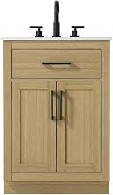 Alden 24" Single Bathroom Vanity in Honey Brown