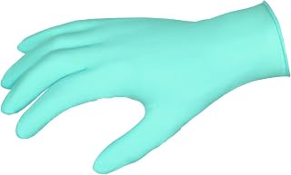 MCR Safety 60011S DuraShield Nitrile Industrial Grade Light Weight Powder Free Disposable Gloves with Rolled Cuff, Blue, Small, 1-Pair