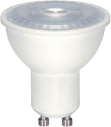 Satco S9382-6.5 Watt MR16 LED Reflector Light Bulb; 2700K Warm White; 500 Lumen; 40 Deg. Beam Angle; GU10 Bi-Pin Base; Dimmable, 120 Volt (6 Bulbs)