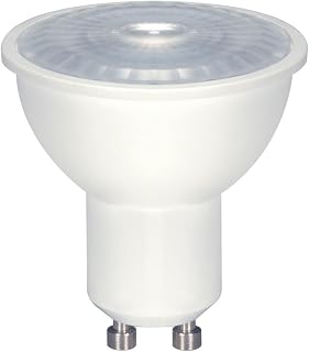 Satco S9382-6.5 Watt MR16 LED Reflector Light Bulb; 2700K Warm White; 500 Lumen; 40 Deg. Beam Angle; GU10 Bi-Pin Base; Dimmable, 120 Volt (6 Bulbs)