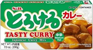 S&B Tasty Curry Sauce Mix Medium Hot, 7.0 oz (Pack of 1)