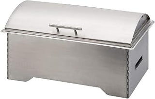 Collapsible Chafer – 21W x 13D x 11.25H – Stainless Steel Cover, Metal Frame, Fuel Cell Rail