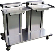 2820 Mobile Tray & Glass/Cup Rack Dispenser, Cantilever Style for 20" x 20" Trays