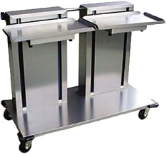 2820 Mobile Tray & Glass/Cup Rack Dispenser, Cantilever Style for 20" x 20" Trays