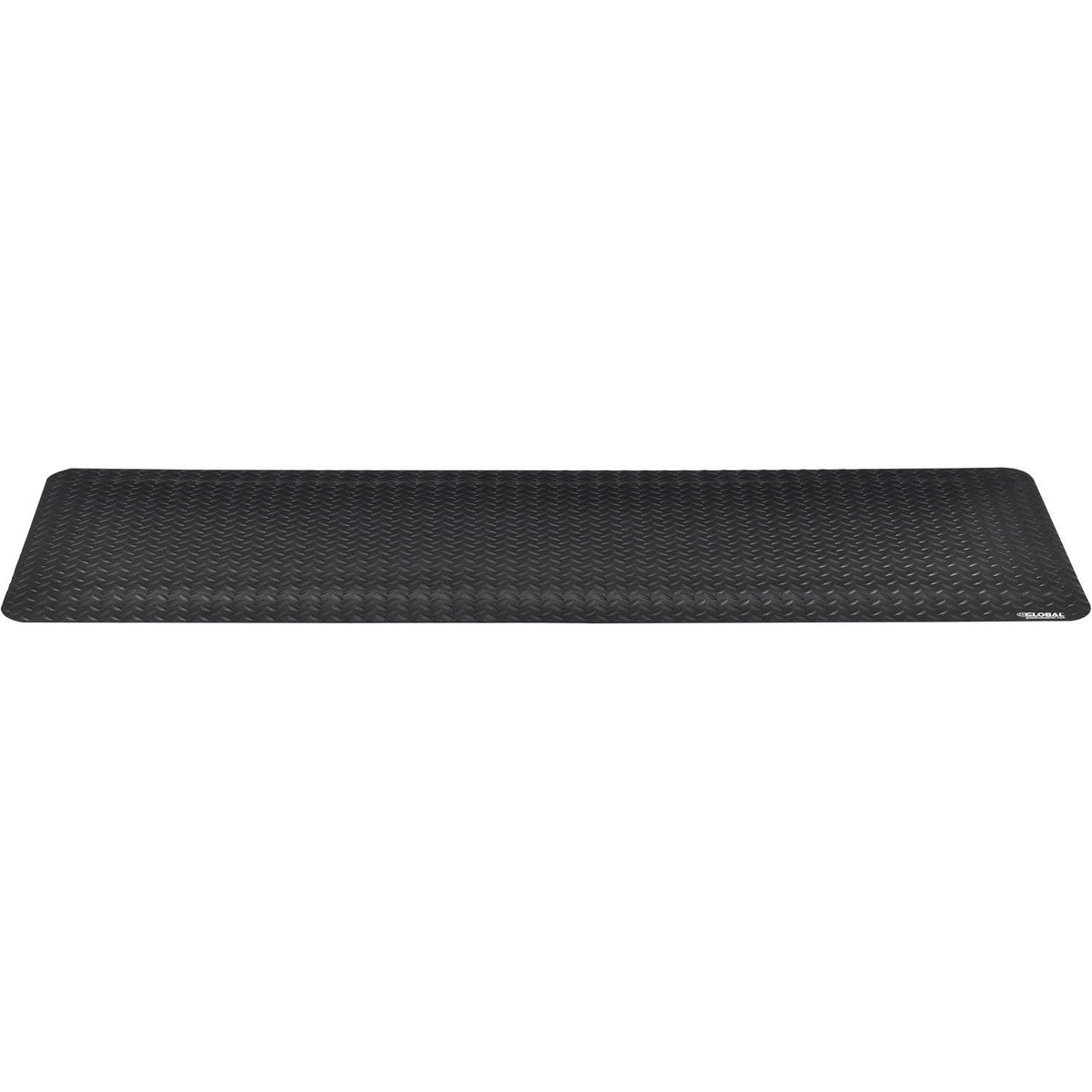 24" W x 72L Diamond Plate Ergonomic Anti Fatigue Mat by Global Industrial – Foam, Black, Model 39267090020000600