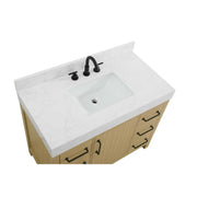 Elegant Kitchen and Bath 42" Single Bathroom Vanity in Honey Brown by Elegant Lighting – unspecified, Wood, Honey Brown, Model VF60642MHB-BS