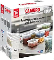 Cambro Freshpro Mini Food Storage Container Set with Lid, Translucent 8 sets