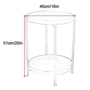 Side Table by WPWSDWMX – One Size, Metal, White, Model WPWSDWMX