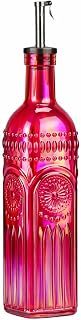 10 Strawberry Street Devonshire Textured Glass Oil Cruet (Red)