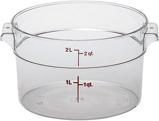 Cambro 2 qt. Camwear Round Food Storage Containers, 12PK Clear RFSCW2-135