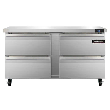 Continental Refrigerator SW60-D Two Section Work Top Refrigerator 60"W by Value Line Refrigerators – 17.0 cubic_feet, Model r290