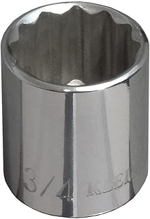KLEIN TOOLS 65704 5/8-Inch Standard 12-Point Socket, 3/8-Inch Drive