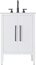 Elegant Kitchen and Bath 24" Single Bathroom Vanity in White