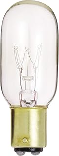 Satco S4719 130V DC Bayonet Base 15-Watt T7 Light Bulb, Clear