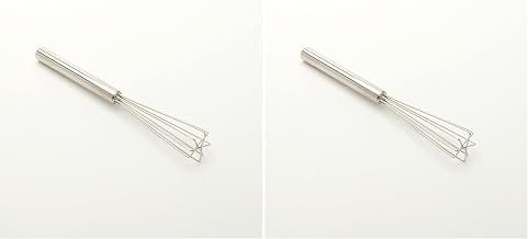 American Metalcraft SBW7 Utensil, Stainless Steel, Square Bar Whisk, 7" L (Pack of 2)