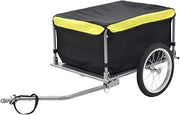 Bike Trailer Bicycle Cargo Trailer Tow Bicycle Cart Steel and Polyester vidaXL vidaXL
