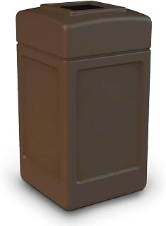 Commercial Zone Products Made in The USA 732137 Square Waste Container,Brown,42 Gallon