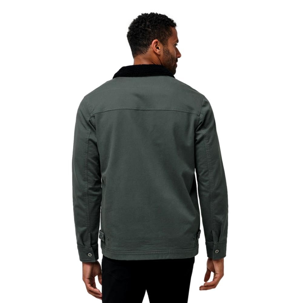 Mens Cloud Denim Sherpa Balsam Green X-Large by TravisMathew – Rayon, Balsam Green, Model 1MZ500