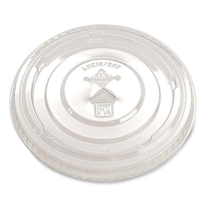 Fabri-Kal 9508079 PET X-Slot Flat Lid for 12-24 Ounce Cups - 1000 / CS