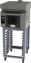 Cadco Bakerlux LED Heavy-Duty Convection Oven, Electric, Single Half Size with Stand & ventless Hood