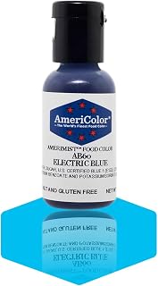 AmeriColor AmeriMist Electric Blue Airbrush Food Color, .65 oz