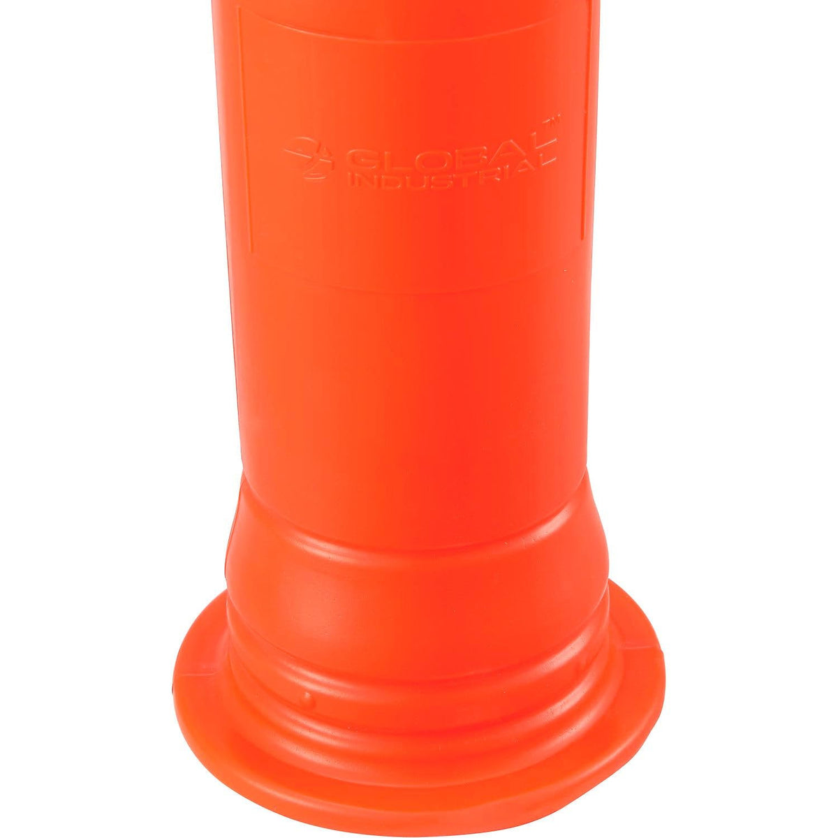 Portable Delineator Post w/ 3" Reflective Bands by Global Industrial – Polyethylene, Orange, Model RD10-R6P-ORG