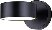 Canarm Imperial Beach LED Wall Sconce, Black Finish 12W LED Dimmable with 3CCT Switch up to 5000K, Modern Task Lighting for Office, Bedroom or Living Room