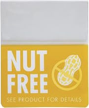Shelf Talker Nut Free - 2 1/2" L x 3" H, 25 per Pack