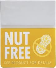 Shelf Talker Nut Free - 2 1/2" L x 3" H, 25 per Pack