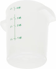 Carlisle FoodService Products 4 Quart (Pack of 12) / 12 / White Storage & Transport