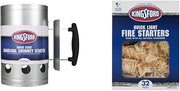 Kingsford Heavy Duty Deluxe Charcoal Chimney Starter & Quick Light Fire Starters | Wooden Fire Starters, 32 Count Fire Starter Rolls