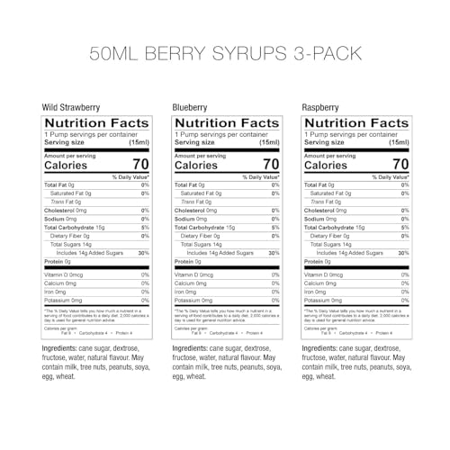 Amoretti Berry Syrups 3 Pack / 25.4 Fl Oz (Pack of 1) / 1 Syrups