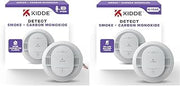 Kidde Hardwired & Battery Powered Smoke & Carbon Monoxide Detectors Bundle with 10-Year Battery, LED Indicators