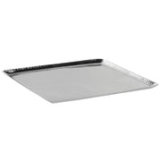 Serving Tray with Hammered Finish by HUBERT – 14" x 14" x 0.8", Stainless Steel, Silver, Model TR12661188