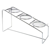 3-Tier Utensil Holder - Chrome by HUBERT – Carbon Steel, Grey, Model 52293+73128