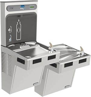 Elkay EZH2O Bottle Filling Station with Bi-Level ADA Cooler, Non-Filtered 8 GPH Stainless