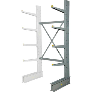 Single Sided Heavy Duty Cantilever Rack Add-On Unit by Global Industrial – Steel, Gray, Model 320822A