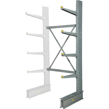 Single Sided Heavy Duty Cantilever Rack Add-On Unit by Global Industrial – Steel, Gray, Model 320822A