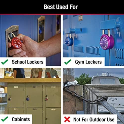 Master Lock Variety / 1 / 1 Pack, Colors may vary Combination Padlocks