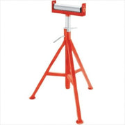 Roller Head Pipe Stand by RIDGID – Small, Silver/Red, Model 56672