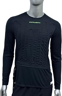 Paragon Cooling Shirt, Ignite, Kink Free Water Tubing, Left Side Exit, SFI 3.3, Synthetic Fiber, Long Sleeve, Black, Medium, Each