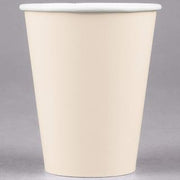 Creative Converting Table Needs, Paper Hot/Cold Cups, Party Supplies, Ivory, 9 oz, 24ct