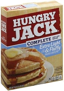 Hungry Jack Extra Light & Fluffy, Pancake & Waffle Mix, 32 oz (Pack of 2)